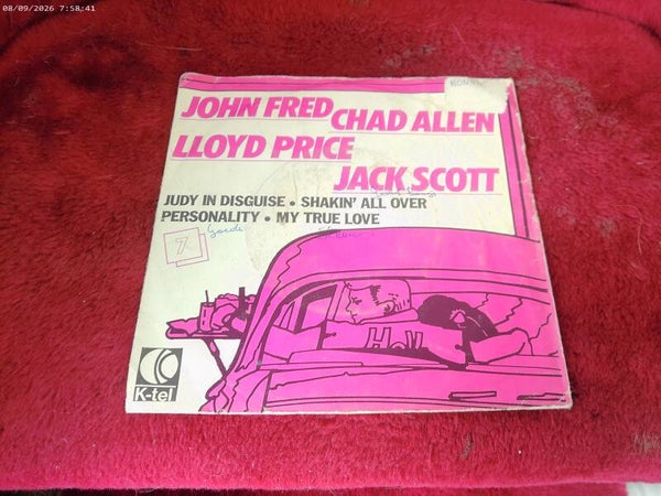 Single John Fred / Chad Allen / lloyd Price / Jack Scott ( OLDIES )