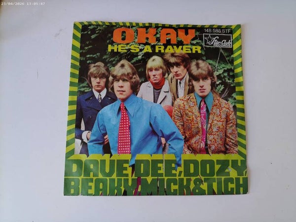 Single Dave Dee Dozy Beaky Mick & Tich - Okay / he's a raver