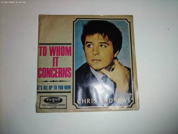 Single Chris Andrews - To whom it Concerns
