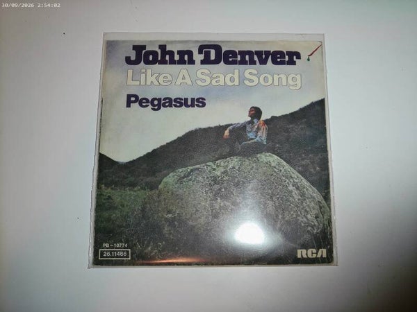 Single John Denver - Like a sad song / pegasus