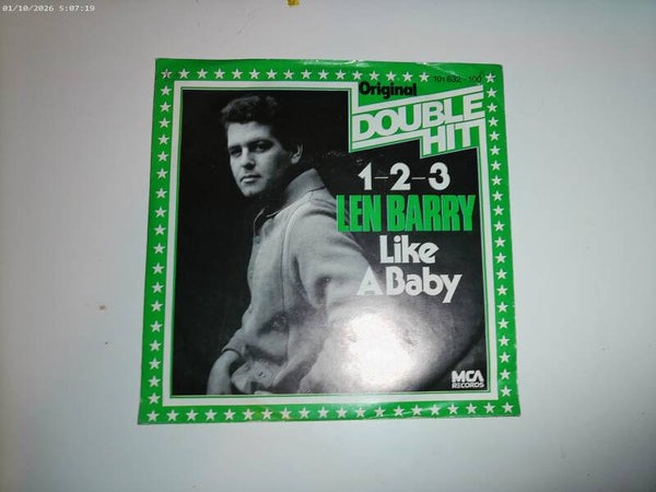 single Len Barry - 1-2-3 / Like a baby  ( Double hit OLDIES)