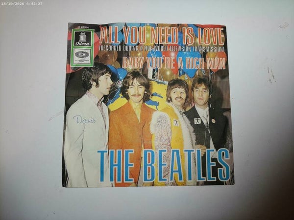 single The Beatles - All you need is love ( Germany )