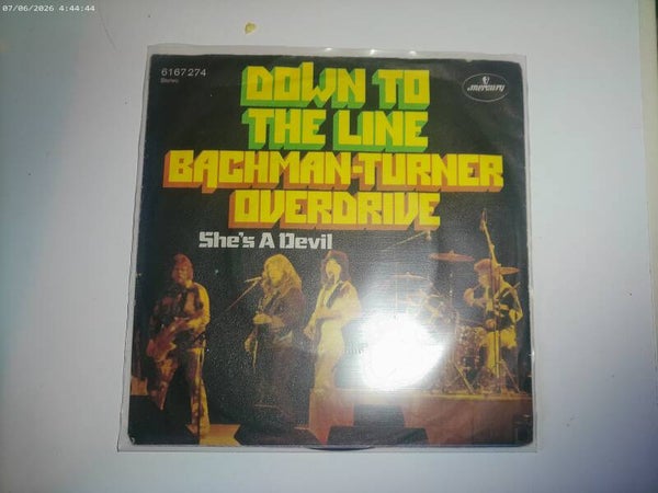 single Bachman Turner Overdrive - Down to the line