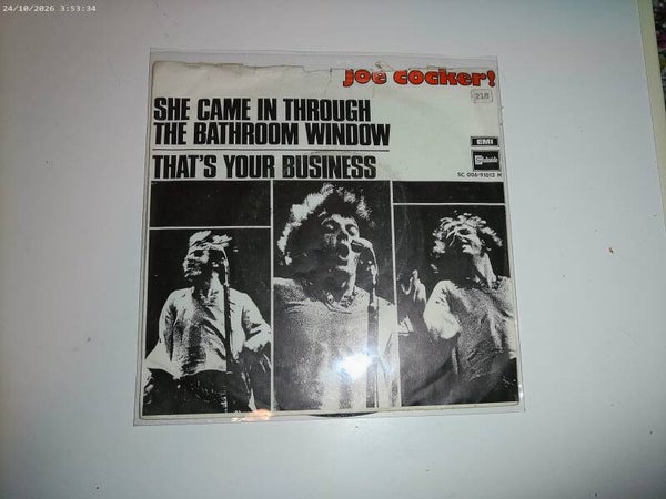 single Joe Cocker - She came in through the bathroom window