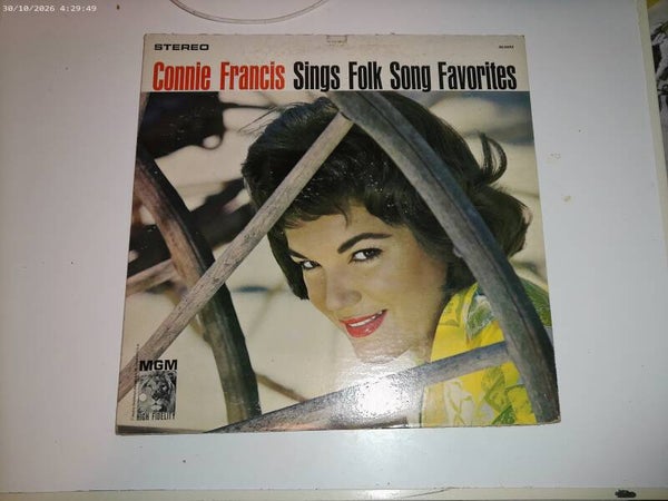 LP Connie Francis sings Folk Song Favorites