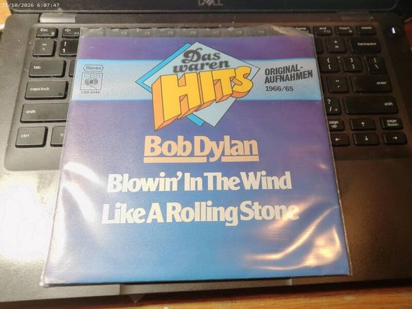 single Bob Dylan - Blowin' in the wind / Like a rolling stone HITS