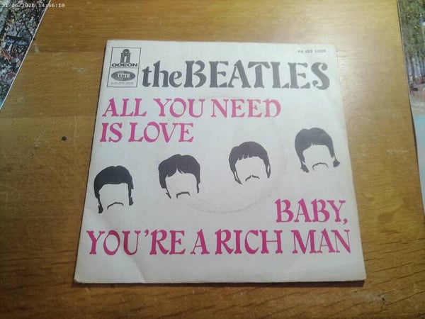 single The Beatles - All you need is love / Baby you're a rich man FRANCE