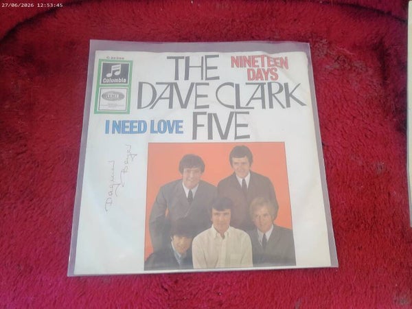 single The Dave Clark Five - Ninteen Days / I need love