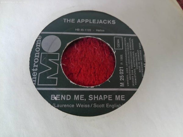 Single The Applejacks - Bend me shape me / Cold Light of day