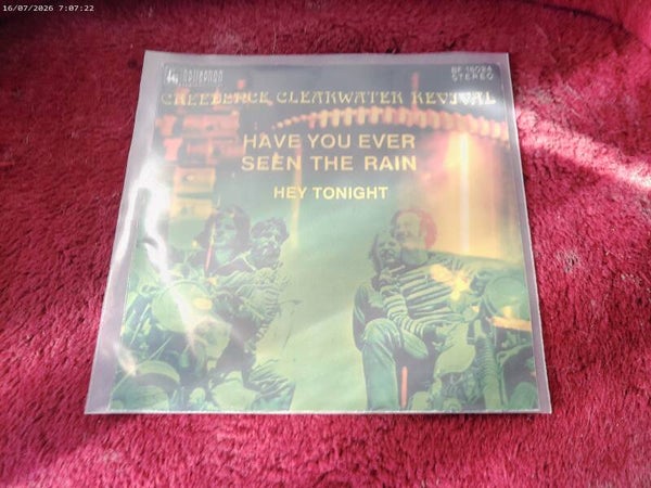 single Creedence Clearwater Revival CCR - Hey Tonight / The Rain