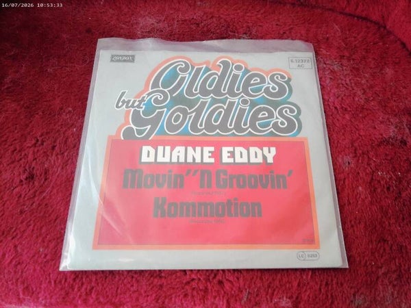 Single Duane Eddy - Movin' 'n Groovin / Kommotion ( OLDIES )