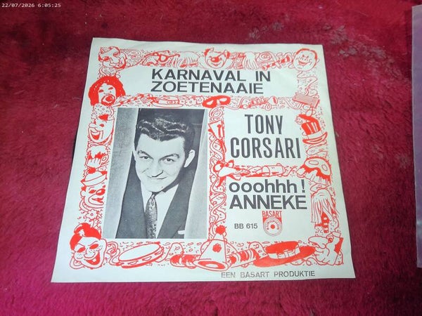 Single Tony Corsari - Karnaval in Zoetenaaie