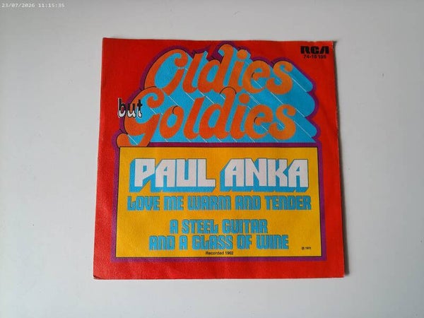 Single Paul Anka - Love me warm and Tender ( OLDIES )