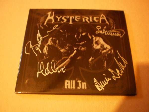 CD Hysterica - All in   ( met handtekeningen )