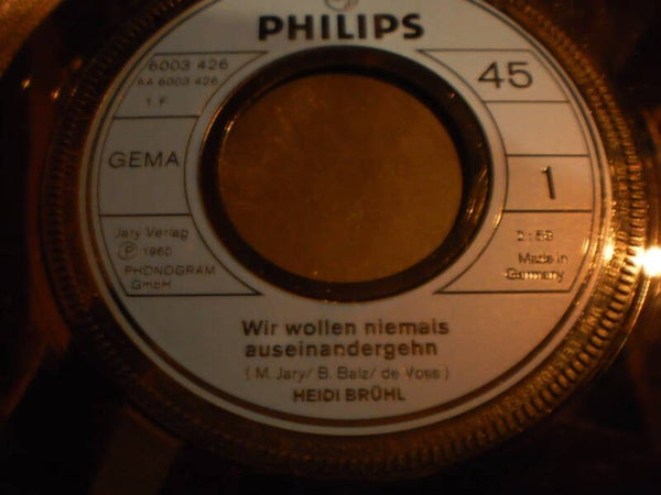 Single Heidi Bruhl - Wir wollen niemals auseinandergehn