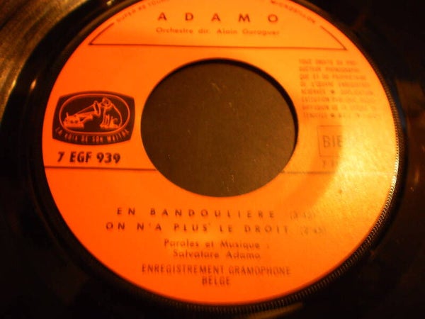 Single Adamo  EP En Bandouliere