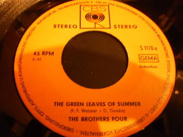 single The Brothers Four - The Green leaves of Summer