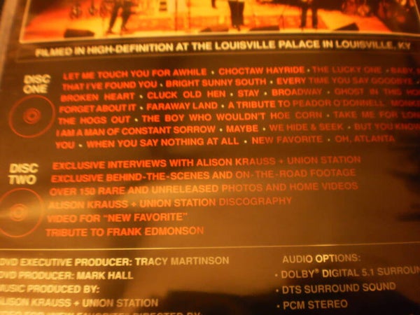 2 DVD Set Alison Kraus & Union station  Live    NIEUW
