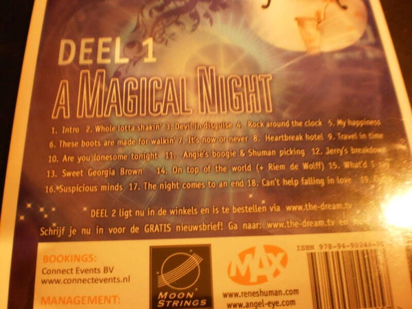 DVD Shuman & Angel-eye - A magical Night Deel 1  NIEUW