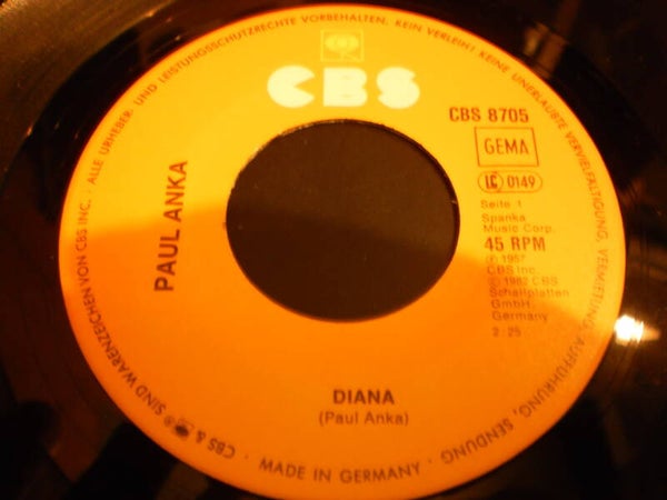 single Paul Anka - Diana / put your head on my shoulder
