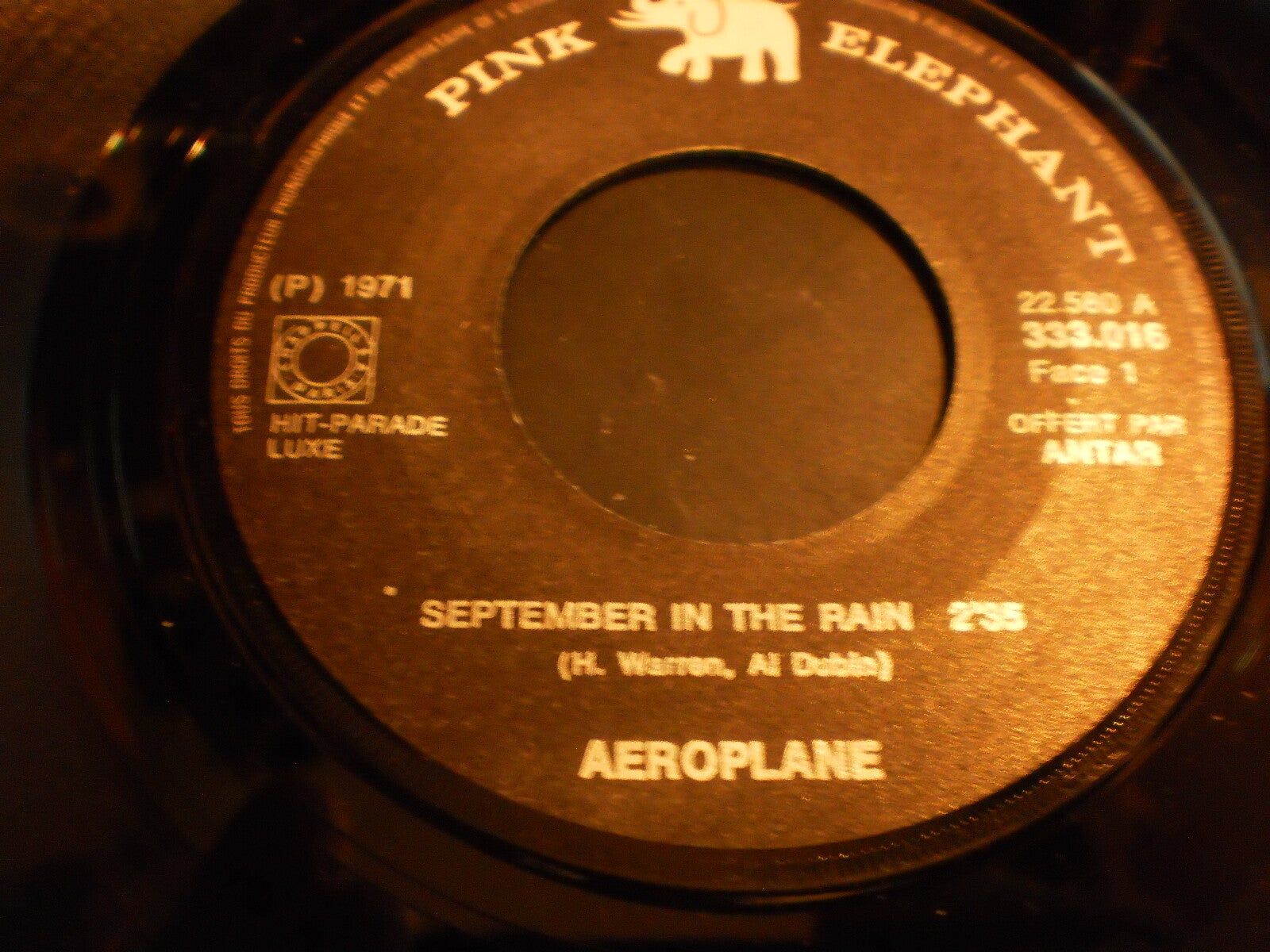 Single Aeroplane - September in the rain