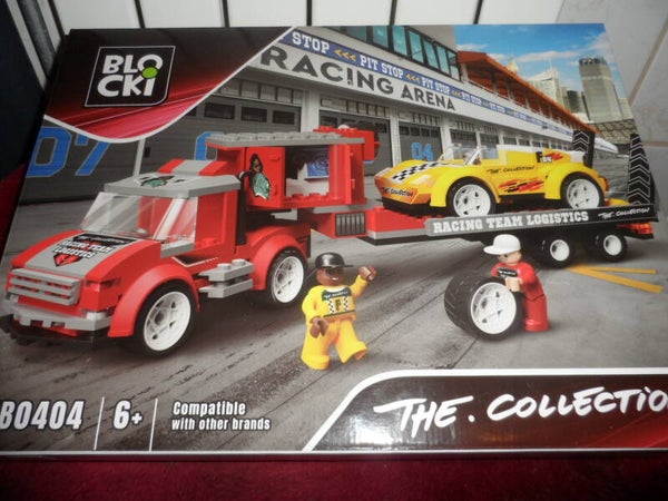 Blocki Bouwdoos 2 autos en oplegger  NIEUW