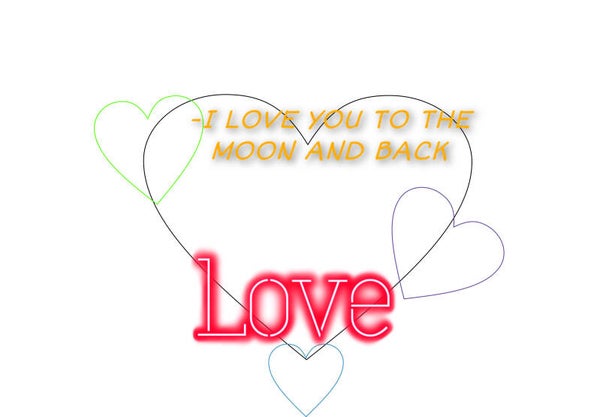 wooden wall plaque "love you to the moon and back"