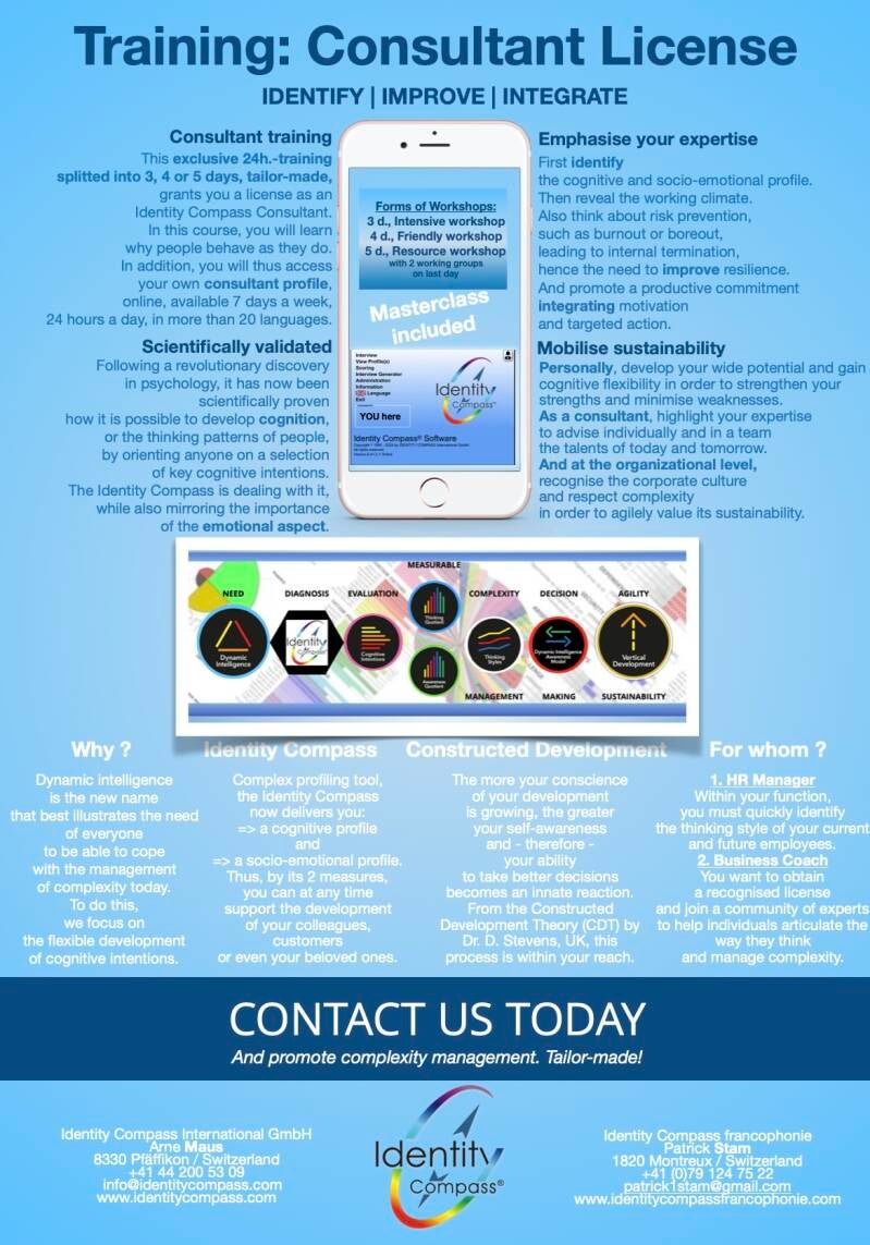 Brochure Consultant License Identity Compass in English 