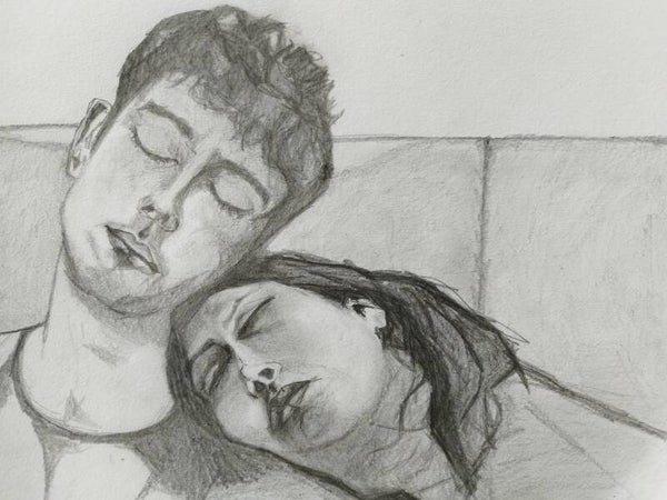 Dibujo en el tren