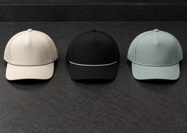 5 Panel Perforated Performance Mesh Rope Hat