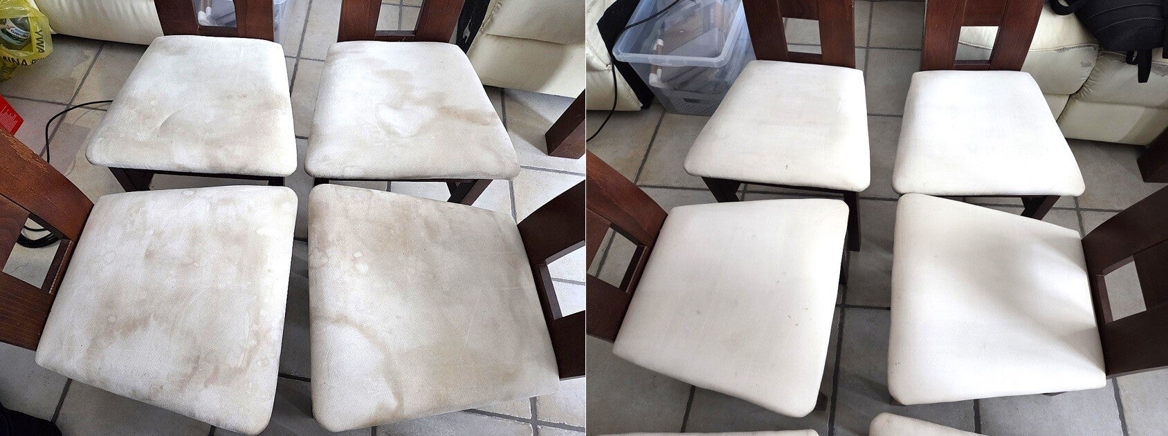 Krzesła tapicerowane koszt wyprania siedziska to 20 zł w firmie Pulito w Puławach