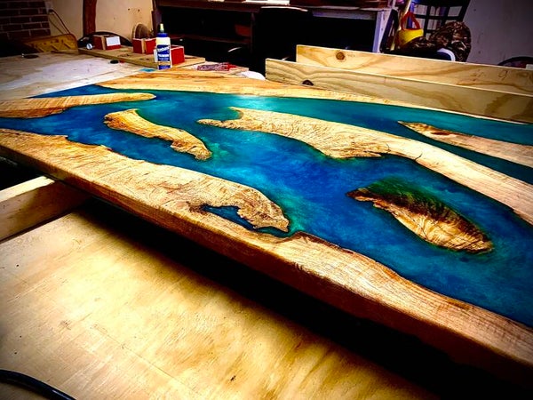 Epoxy Dining River Table