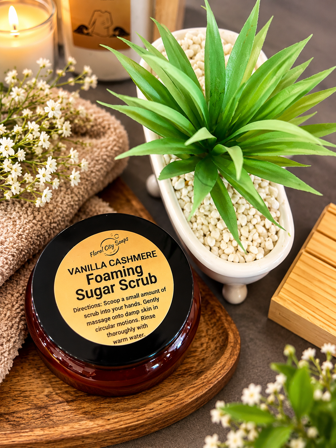 Vanilla Cashmere Foaming Sugar Scrub