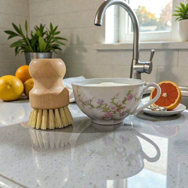 Solid dish Soap with Brush