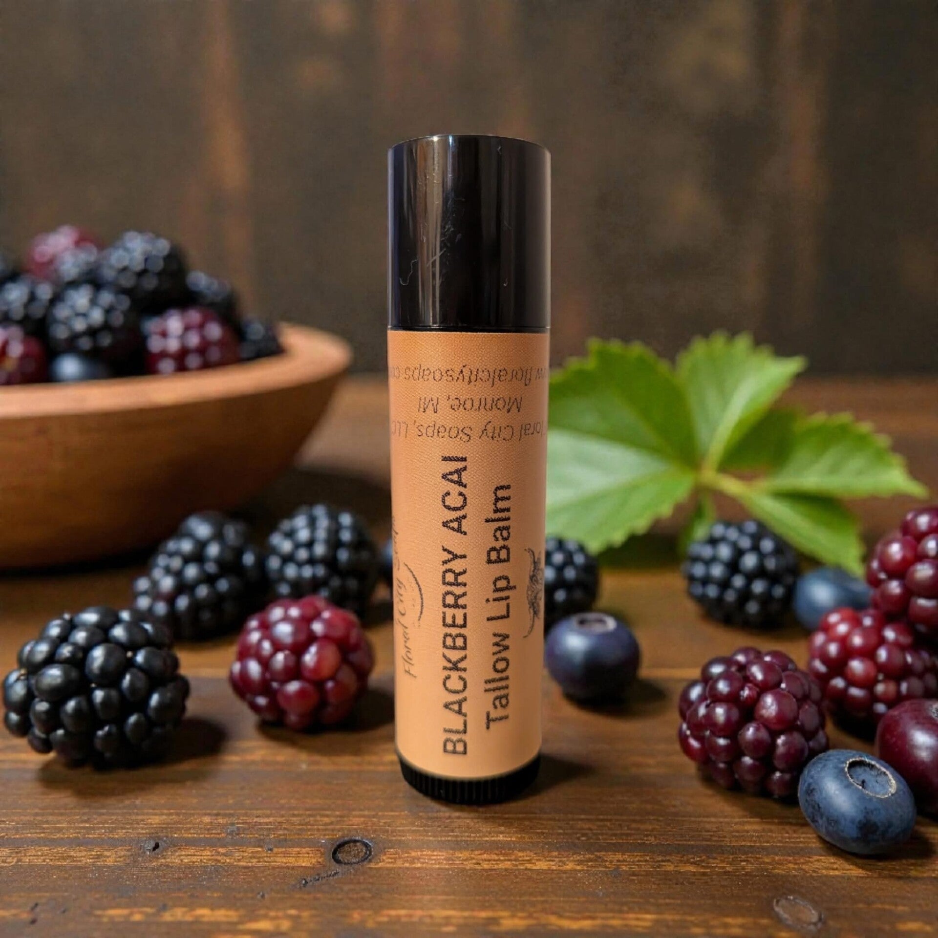 Tallow Lip Balm - Blackberry Acai