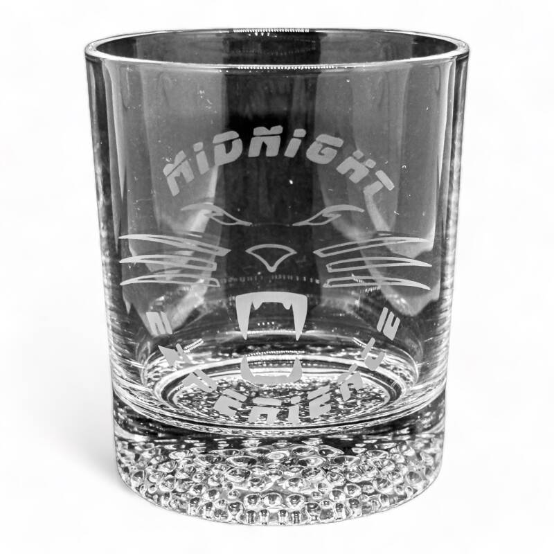 Whiskeyglas met logo ets