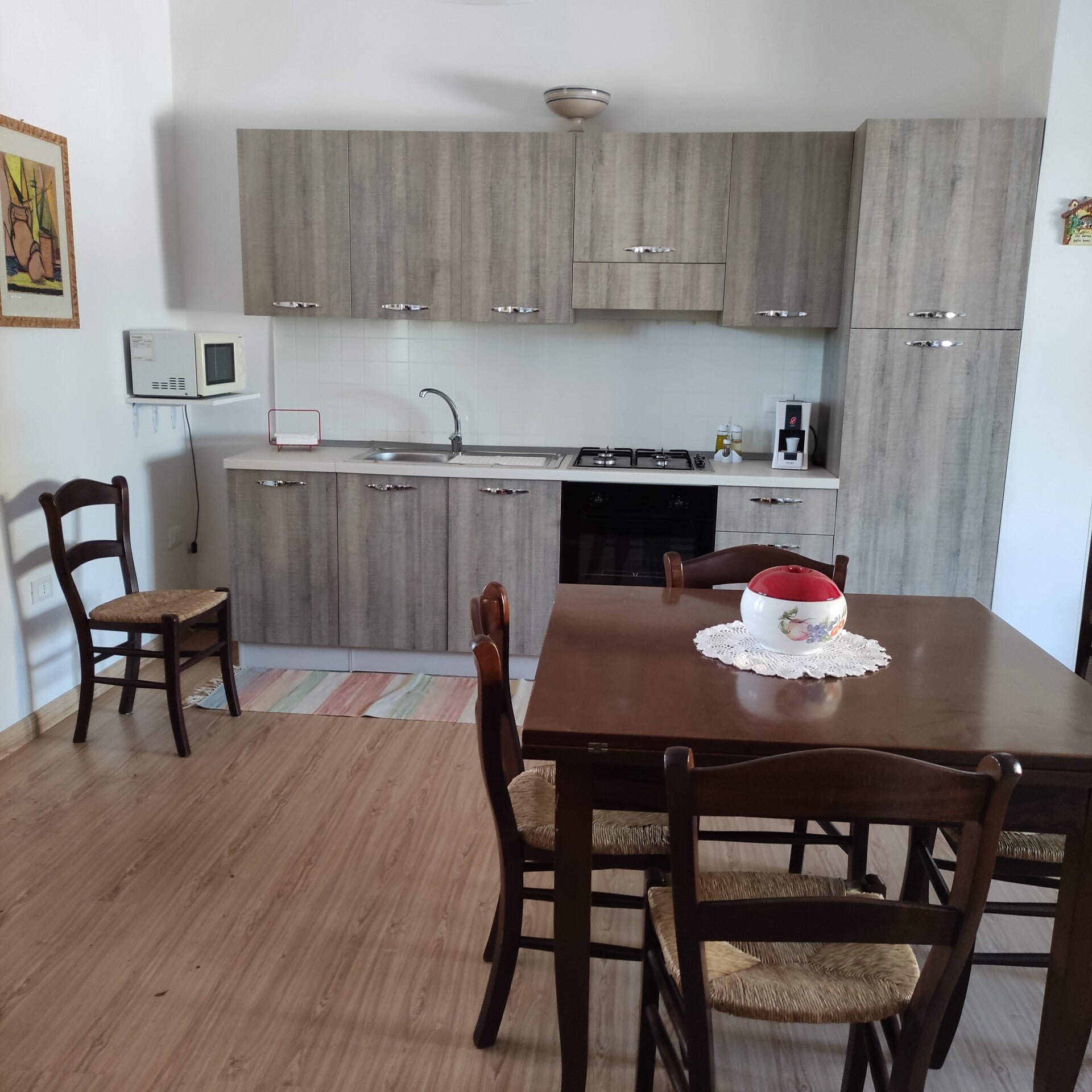 La cucina della casa vacanze è dotata di tutto