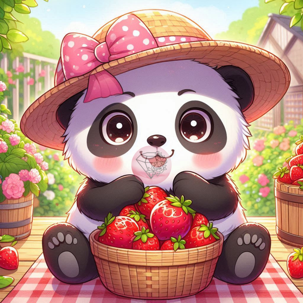 Pique-nique panda 40x40cm