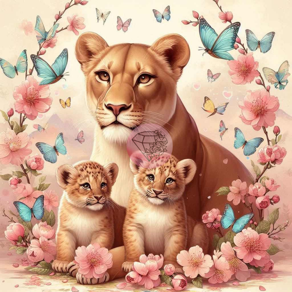 La famille 70x70cm