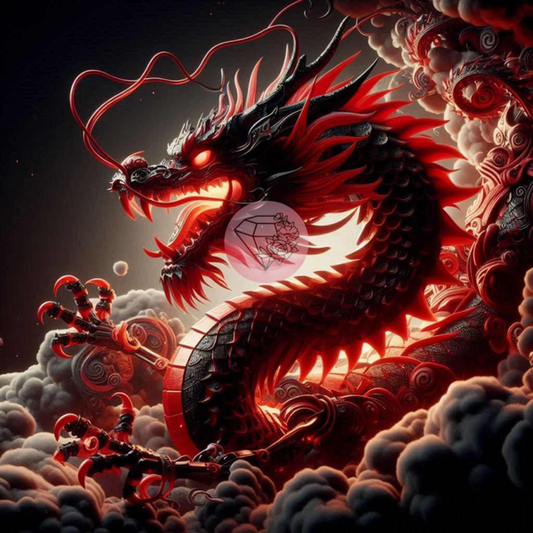 Le mushu ténébreux 70x70cm