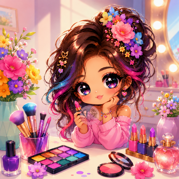 Reine du make-up - 60x60cm