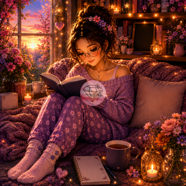Douce lecture - 70x70cm