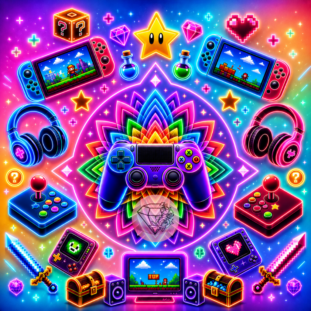 Game vibes - 70x70cm