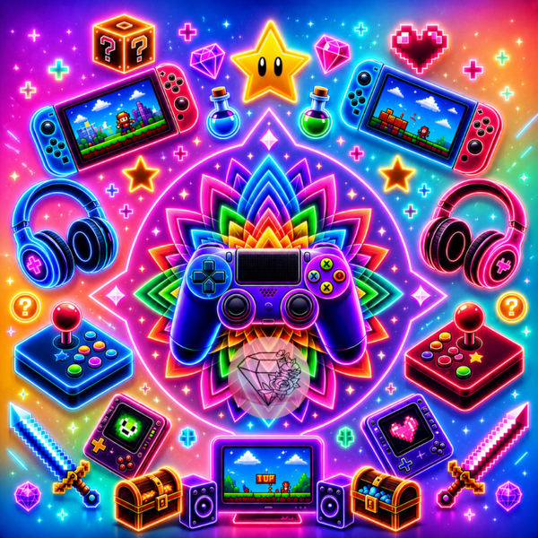 Game vibes - 70x70cm