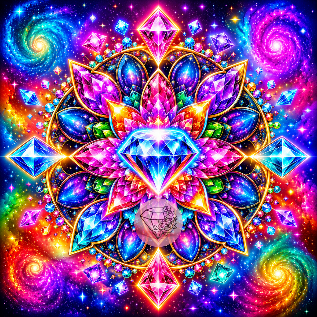 Diamant galactique - 70x70cm