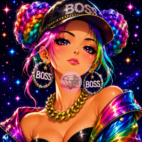 Girl boss 60x60cm