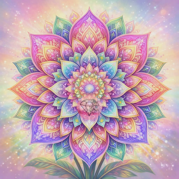 Eclosion sacrée - 50x50cm