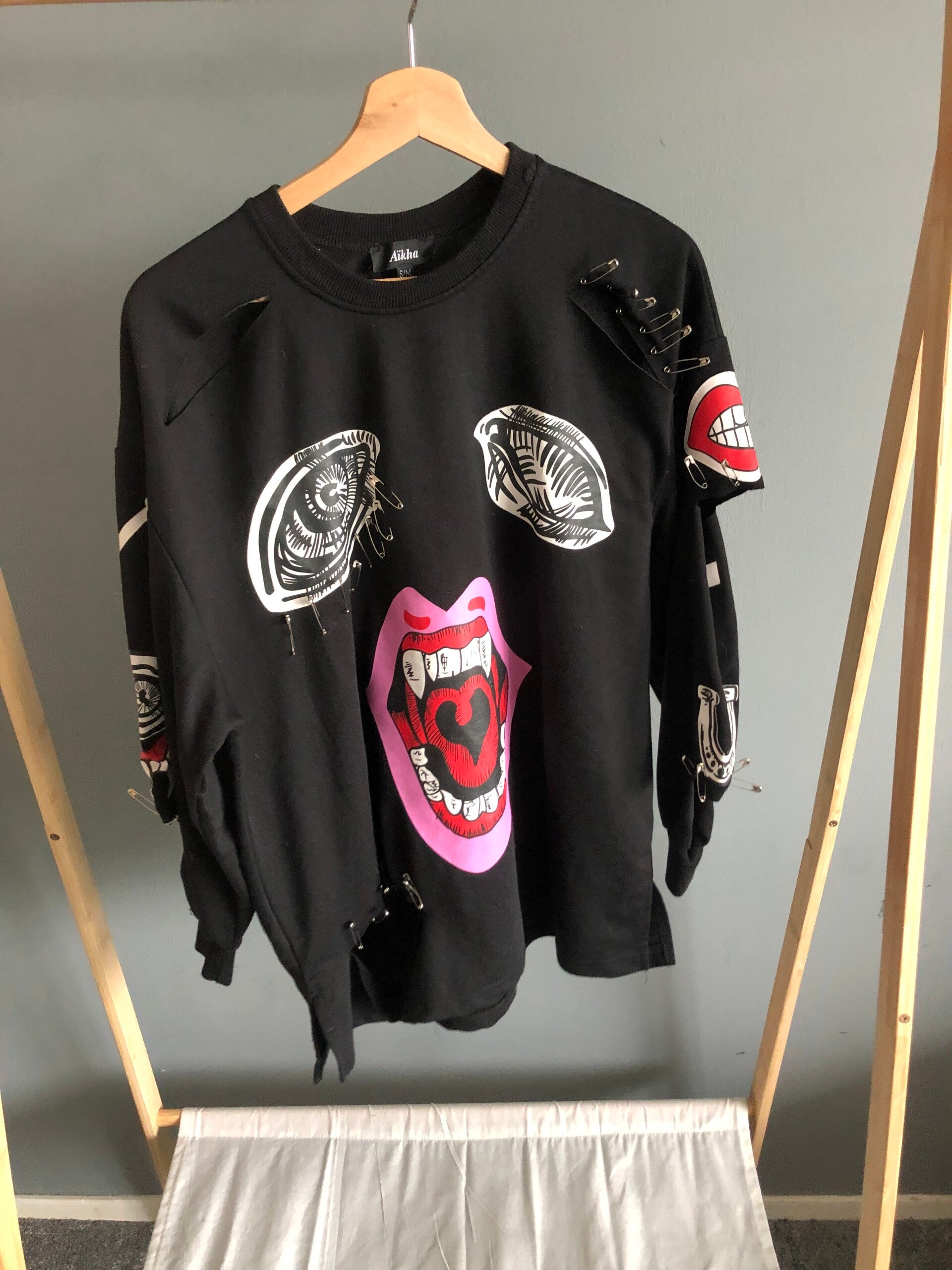 Stoere sweater met print - Melany