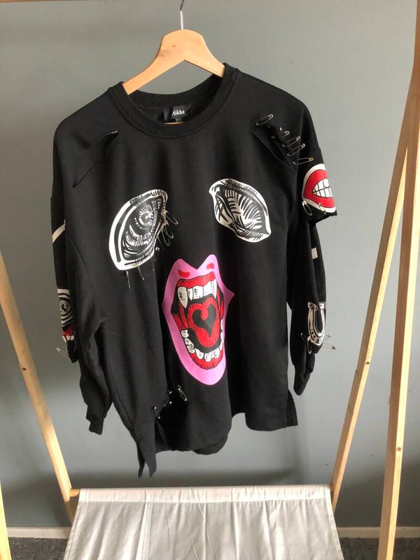 Stoere sweater met print - Melany
