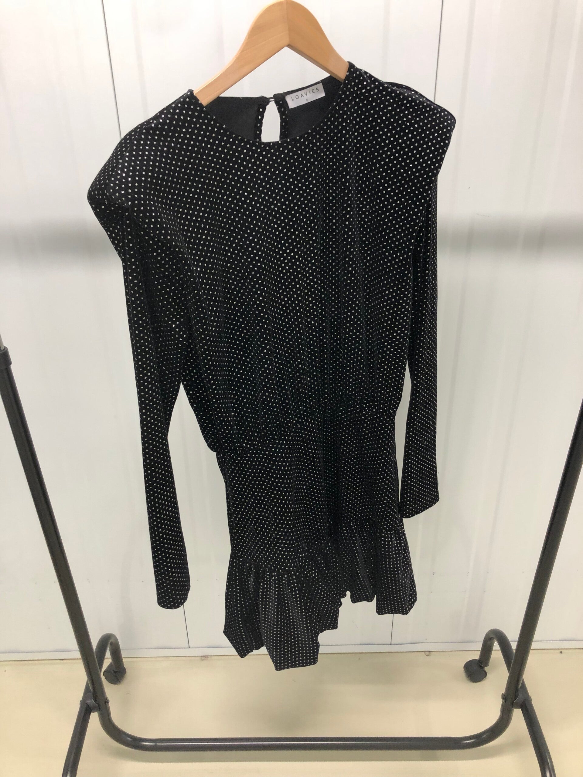 Loavies Velvet Metallic Polka Dot Jurkje - Fatima Moreira de Melo